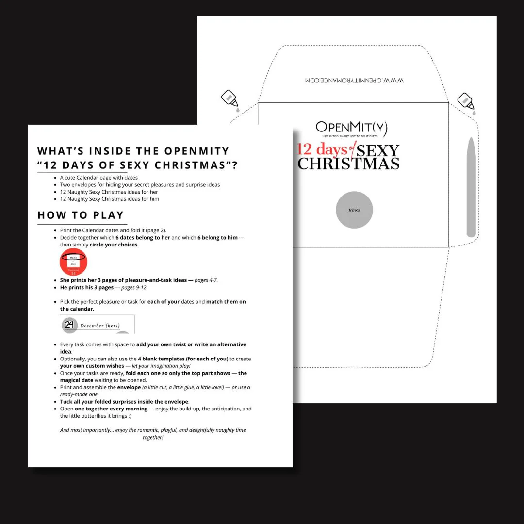 12 Days of Sexy Christmas – Printable Adult Christmas Challenge for Couples - Image 3