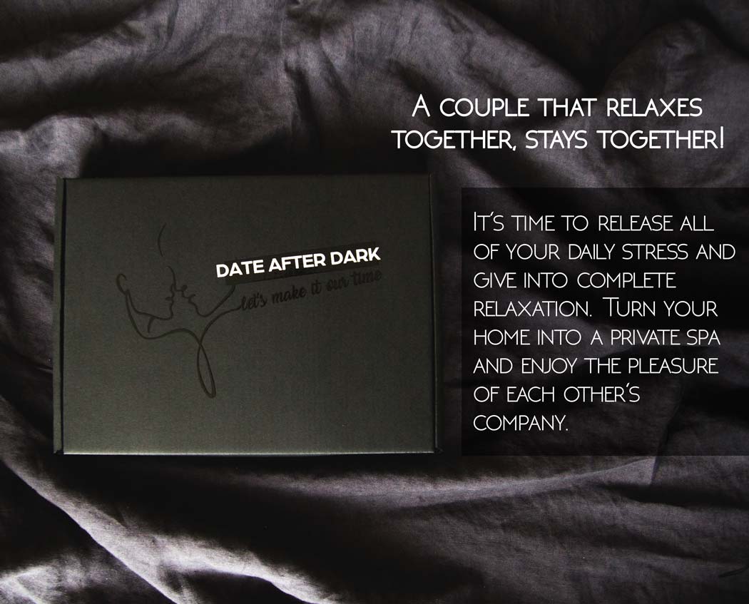 Date night box for couples "Date After Dark" with SPA kit - Image 11