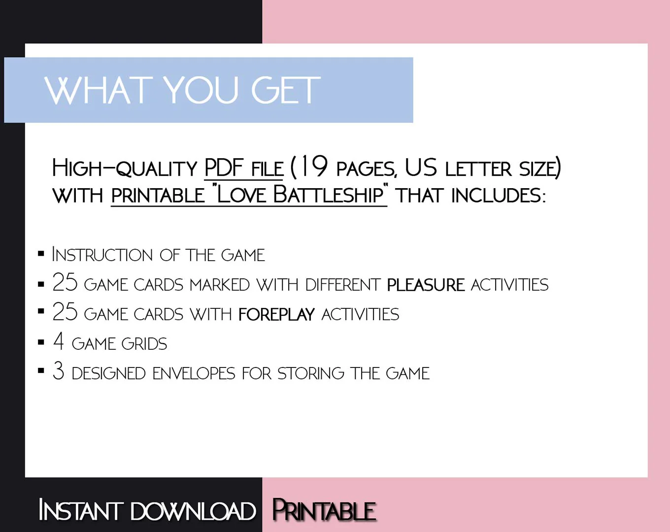 Printable Love Battleship game PDF - Image 12