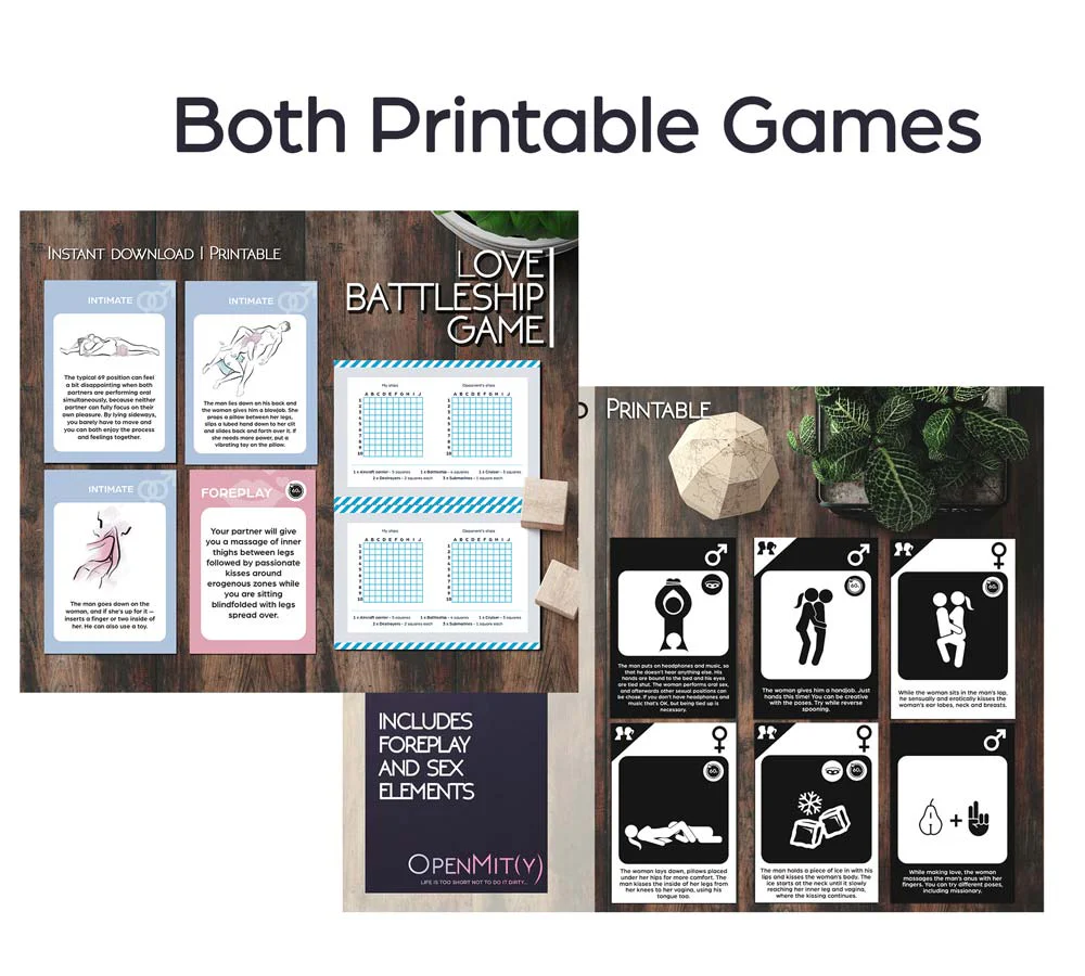 Printable Love Battleship game PDF - Image 3