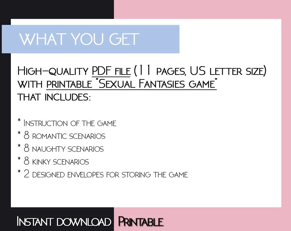 Romantic Fantasies Game PDF With Scenarios - Image 12
